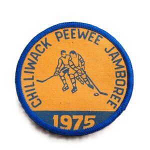 Vintage 70s Hockey Patch Chilliwack PeeWee Jamboree 1975 Sports Collectible
